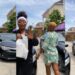 Skit-maker, Ashmusy gifts cars to her loyal workers (Video)