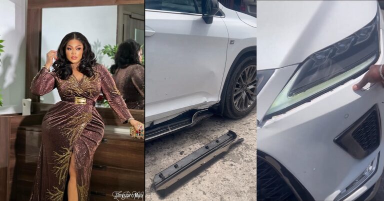 “My car just got bashed twice in a space of 10 minutes” – Actress Biodun Okeowo laments