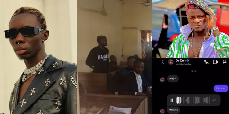 “Now he’s serving a life sentence” – Rapper Blaqbonez says as he shares chat with singer Portable before his arrest (Audio/ Screenshot)