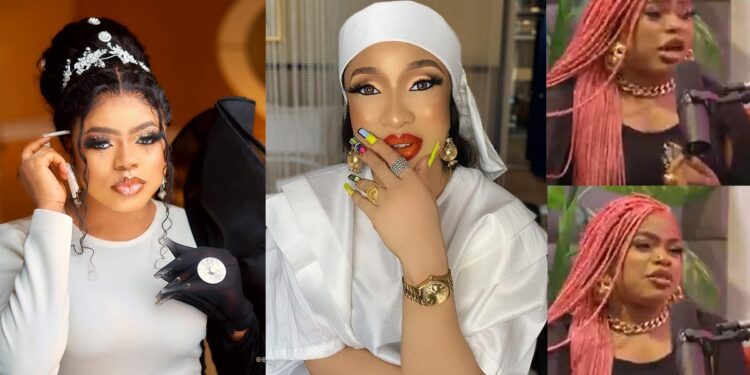 “I miss my friendship with Tonto so much” – Bobrisky says as he speaks on fall out with Tonto Dikeh (Video)