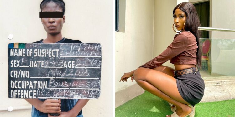 Police arrest 21-year-old model in Lagos for defrauding German man of $220,000 after promising to marry him