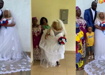 Sweet love: American woman flies down to Imo State to wed her young Nigerian lover (video)