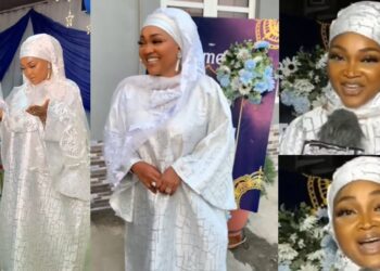 Actress, Mercy Aigbe announces new name as she converts to Islam (Video)