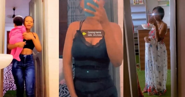 “How I was pregnant for 5 months without knowing while raising 8 months old daughter” — Lady shares emotional story (Video)