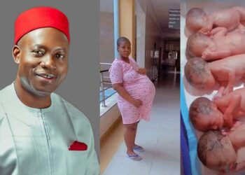 Governor of Anambra State, Chukwuma Soludo gives N2m to woman who birthed quintuplets