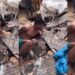 Drama as young man goes berserk in popular Tejuosho Market in Lagos (Video)