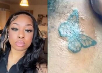 “If you have skin cancer, you are on your own” – Nigerian mom fumes at daughter for new tattoo (Video)