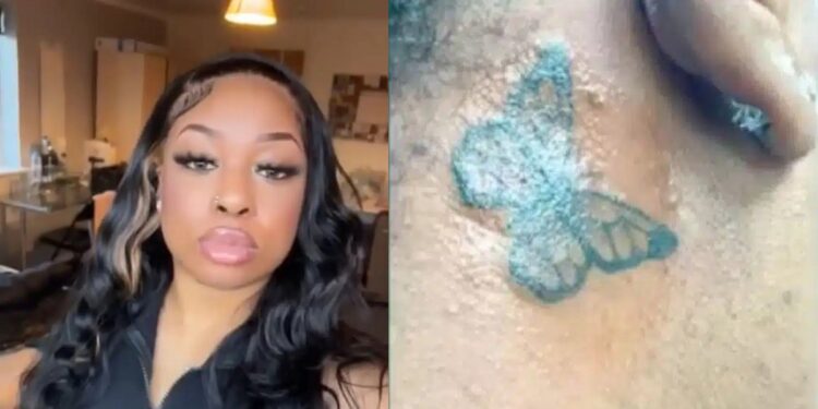 “If you have skin cancer, you are on your own” – Nigerian mom fumes at daughter for new tattoo (Video)