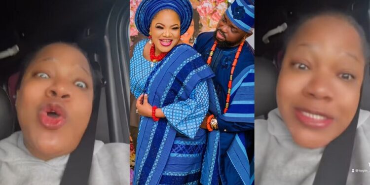 “No allow my husband enter your eyes” – Actress Toyin Abraham issues stern warning to ladies (Video)