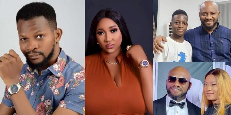 “Calling May should be more important” – Uche Maduagwu chides Judy Austin for mourning Yul and 1st wife’s late son