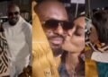 “Ran into my ex-boyfriend” – Actress, Victoria Inyama reunites with Jim Iyke after years apart, kisses him (Video)