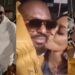 “Ran into my ex-boyfriend” – Actress, Victoria Inyama reunites with Jim Iyke after years apart, kisses him (Video)