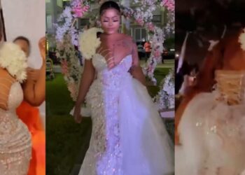 “Bride suppose pursue her” – Lady’s outfit to a wedding causes a stir online (video)