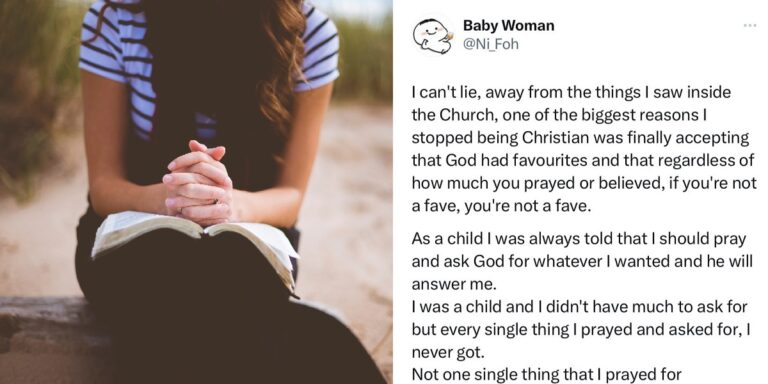 Nigerian lady reveals why she stopped being a Christian