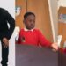“Hear as accent sweet for his mouth” – Fans gush as Zlatan’s lookalike son politely kicks singer off his bed in cute video (Watch)