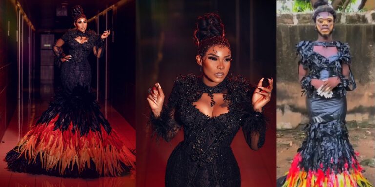 “I need to sue this guy” – Actress, Iyabo Ojo lashes out after a fan recreated her N37.5m AMVCA dress