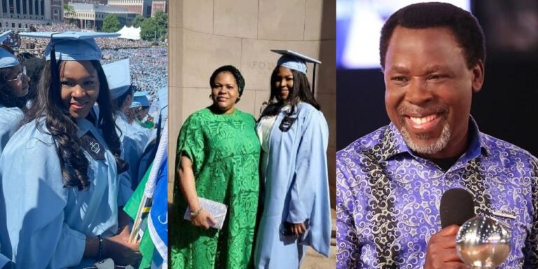 TB Joshua’s daughter, Promise bags Master’s degree from Ivy league school, Columbia University (video)