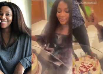 Actress, Genevieve Nnaji celebrates 44th birthday with her friends and loved ones (video)