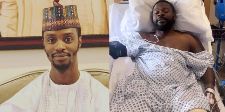 Gov El-Rufai’s son, Bashir shades Falz for undergoing knee surgery abroad