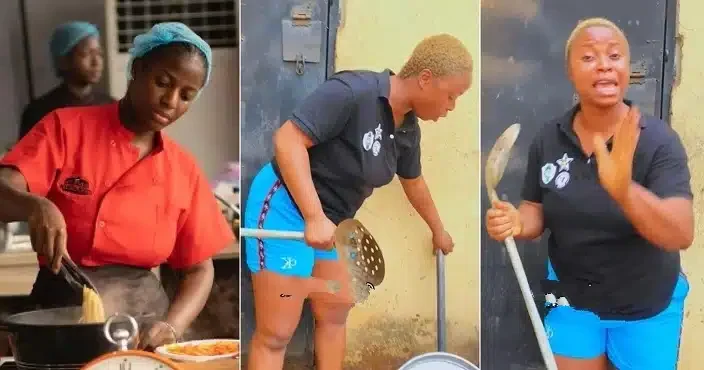 “Cooking with firewood for 20 days” – Nigerian lady vows to break Hilda Baci’s record (Video)