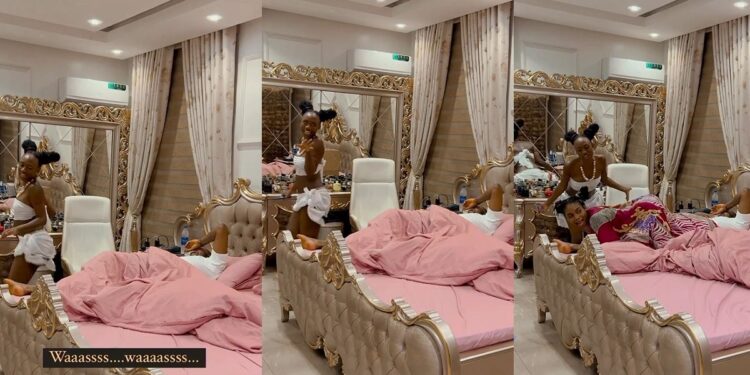 “We no wan hear story later” – Netizens reacts as Korra Obidi twerks for Janemena’s husband (Watch)