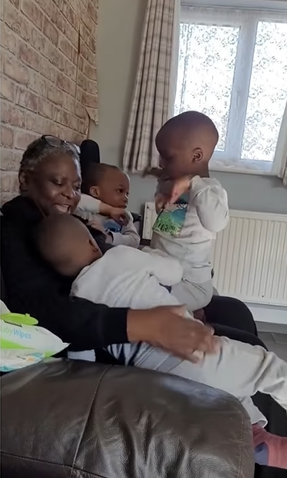 54-year-old woman becomes mother to triplets after waiting for 21 years (Video)