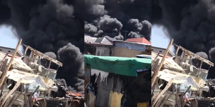 Fire razes Alaba International Market, destroys properties worth millions (video)