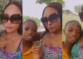 “What have you been hearing about me?” – Blessing Okoro asks son as she pays him a visit in school after release from police custody (Video)