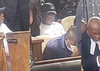 Video of hotelier, Adedoyin in court after he was sentenced to dəath by han.ging for mur.dər of OAU student