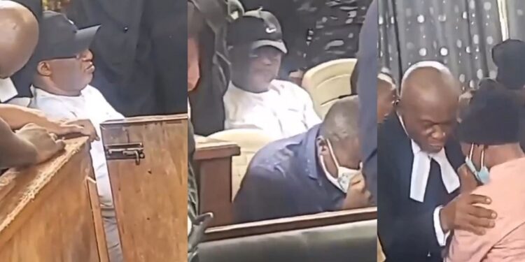 Video of hotelier, Adedoyin in court after he was sentenced to dəath by han.ging for mur.dər of OAU student