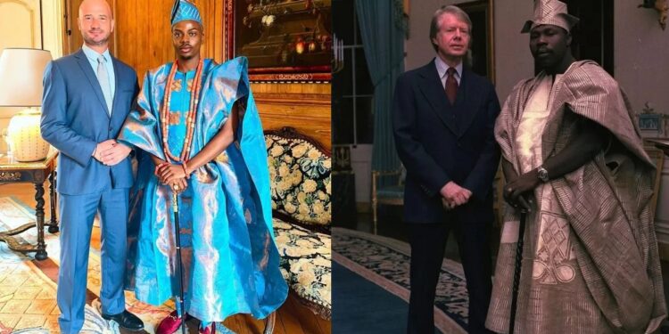 Influencer Enioluwa recreates Obasanjo’s iconic 1977 White House photo