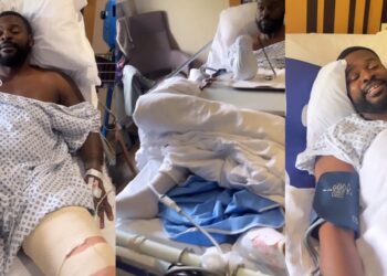 Singer, Falz undergoes knee surgery in the UK (photos/video)