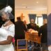 Heartbreaking moment BBNaija star, Ka3na broke down in uncontrollable tears during husband, Mr Jones’ funeral in London (Video)
