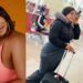 Laide Bakare in awe of new airport terminal in Lagos as she returns home (Video)
