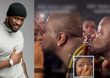 Peter Okoye reacts