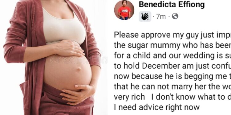 “My boyfriend impregnated his sugar mummy months to our wedding” – Lady reveals