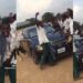 Secondary school student celebrates