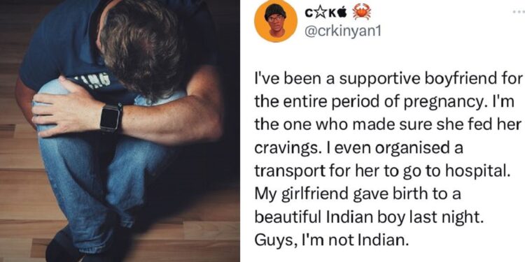 Supportive Kenyan man left heartbroken as his woman gives birth to Indian baby