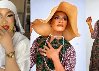 Actress, Tonto Dikeh reacts as colleague, Uche Maduagwu debuts new look, name (Photos)