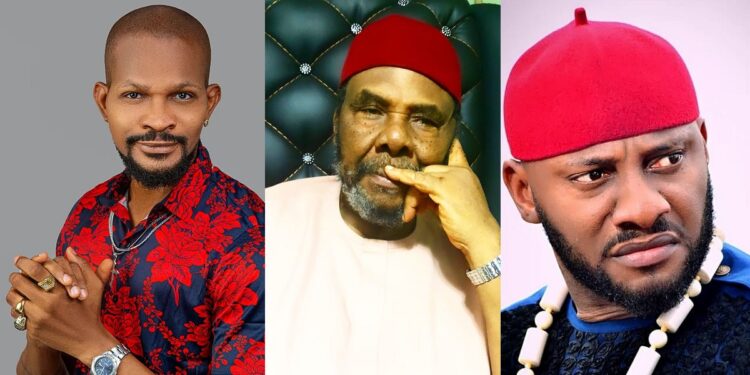 “Your silence on your son, Yul’s marital crisis is worrisome” – Actor, Uche Maduagwu tells Pete Edochie