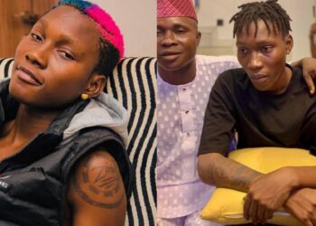 “Is he fine?” – Fans express concern over Zinoleesky as new photo with parents surfaces
