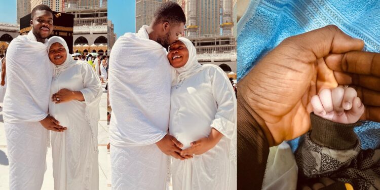 Skit maker, Cute Abiola and wife welcome first child in Mecca