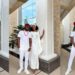Singer, Paul Okoye and his girlfriend serve couple goals as they step out together in matching white outfits