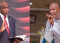 “If you’re in a glass house, don’t throw stones” – White garment church cleric, Prophet Gabriel Evans tackles Pastor David Ibiyeomie (Video)