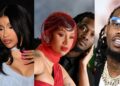 Cardi B reacts after her husband, Offset, publicly accused her of cheating (Audio)