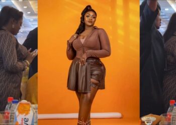 Outrage as man sexually harasses Eniola Badmus at an event (Video)