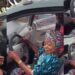 Veteran actress, Iya Gbonkan ecstatic as she receives brand new car from a fan (Video)