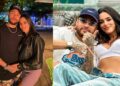 Footballer Neymar and his girlfriend