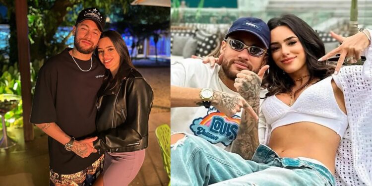 Footballer Neymar and his girlfriend