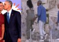 Barack Obama playfully taps wife, Michelle’s butt at the Acropolis in Greece (Photos)